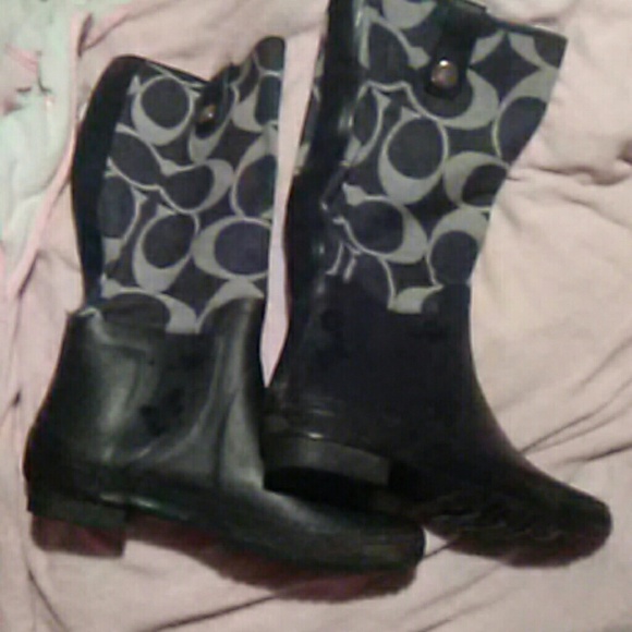 Coach Rain Boots - Picture 1 of 3